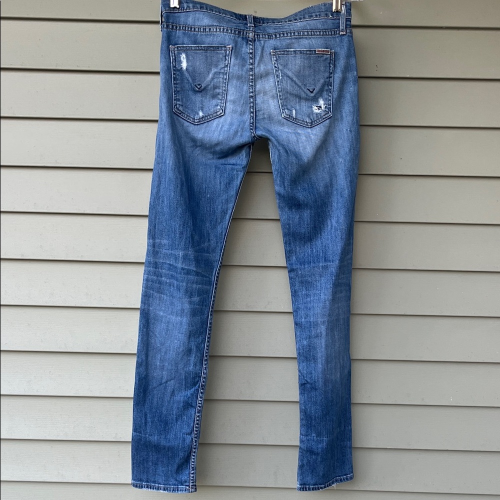 EUC Hudson Jeans Distressed Blue Skinny Jeans - Picture 8 of 16